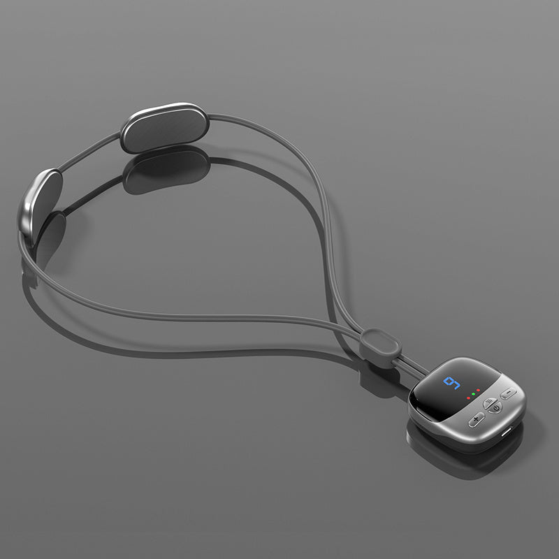 Mini Portable Neck Massager with Heat | Smart EMS TENS Electric Pulse Shoulder & Cervical Spine Massager