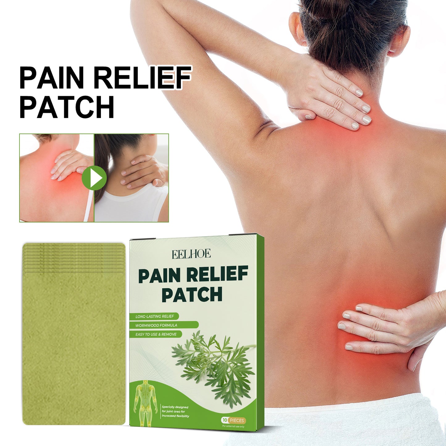 Instant Relief Wormwood Knee Patches – Soothing Warmth for Aching Joints & Muscles