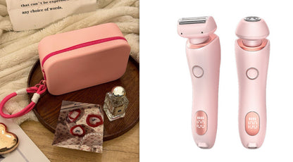 2-In-1 Hair Removal Epilator USB Rechargeable Women’s Razor – Gentle Electric Trimmer for Face, Bikini, Legs & Armpits