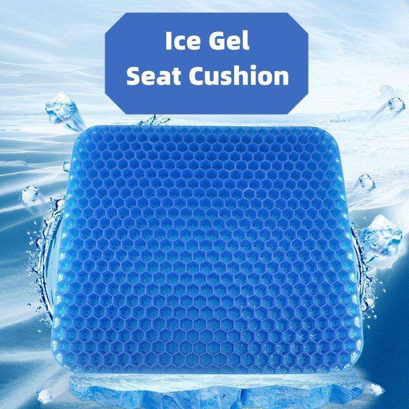 Summer Gel Seat Cushion – Breathable Honeycomb Design for Pressure Relief & Tailbone Pain – Ideal for Home, Office, and Car