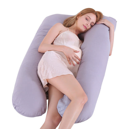 U-Shaped Pregnancy Pillow – Ice Silk Cooling Maternity Pillow for Sleeping & Support