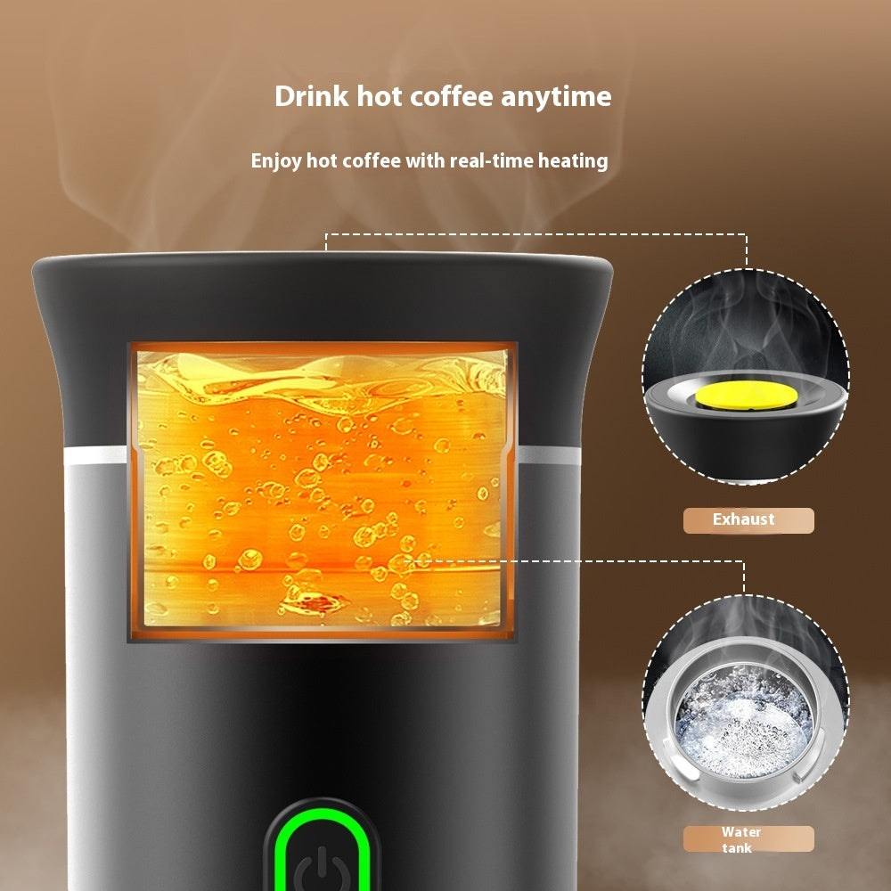 Portable Capsule Coffee Machine – Electric, Wireless, Small Espresso Maker for Travel & Home