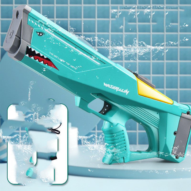 Automatic Electric Shark Water Gun – High-Pressure Squirt Gun for Kids & Adults, Rechargeable Outdoor Pool & Beach Toy for Summer Water Fights