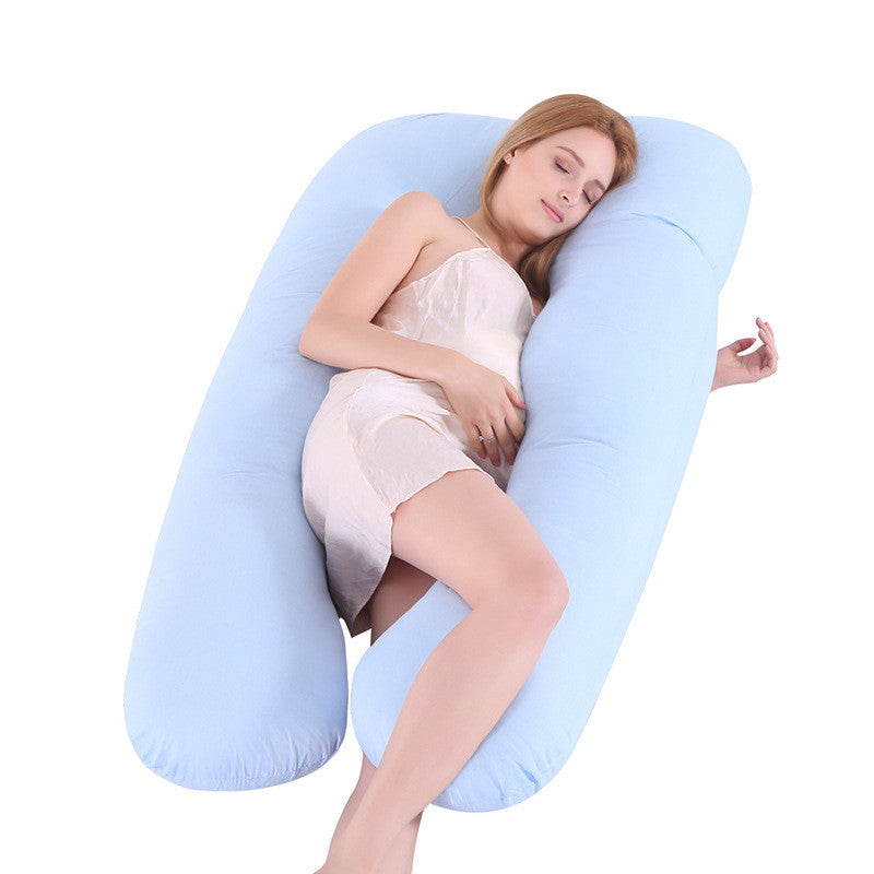 U-Shaped Pregnancy Pillow – Ice Silk Cooling Maternity Pillow for Sleeping & Support