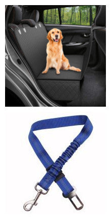 Dog Car Seat Cover with Mesh Window – Waterproof, Non-Slip Hammock for Pet Travel Protection