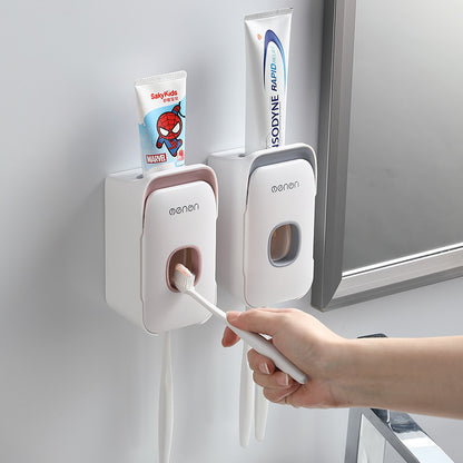 Automatic Toothpaste Dispenser Wall-Mounted, Hands-Free Toothpaste Squeezer for Home Bathroom Use, Durable ABS Material