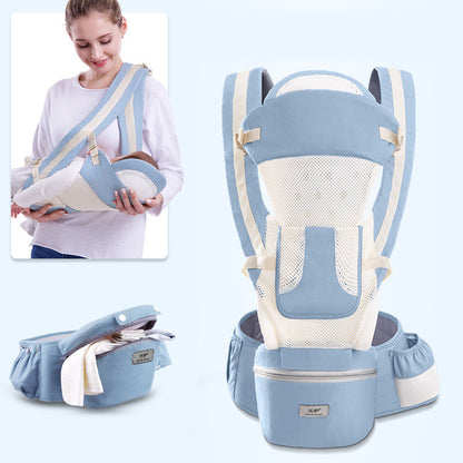 Ergonomic Baby Carrier for Comfort and Support | 3-in-1 Infant Carrier with Hipseat for Front and Back Carrying