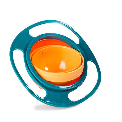 360° Rotating Spill-Proof Baby Bowl – Creative & Durable Dinnerware for Toddlers, Dishwasher Safe, Eco-Friendly