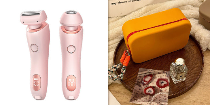 2-In-1 Hair Removal Epilator USB Rechargeable Women’s Razor – Gentle Electric Trimmer for Face, Bikini, Legs & Armpits