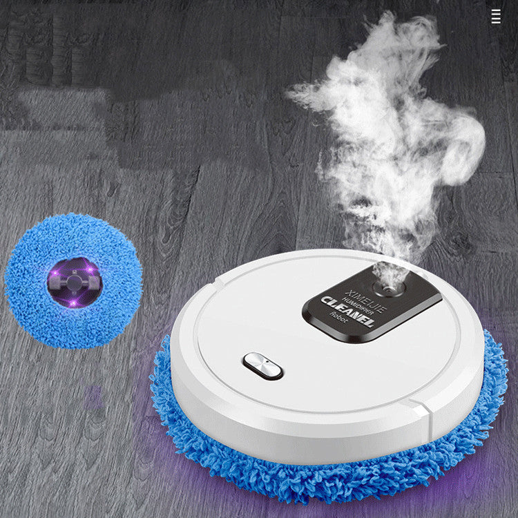 Smart Automatic Sweeping Robot with Wet & Dry Mopping, Humidifying Function | Rechargeable, Quiet, Intelligent Floor Cleaner for Tile, Wood, and Marble