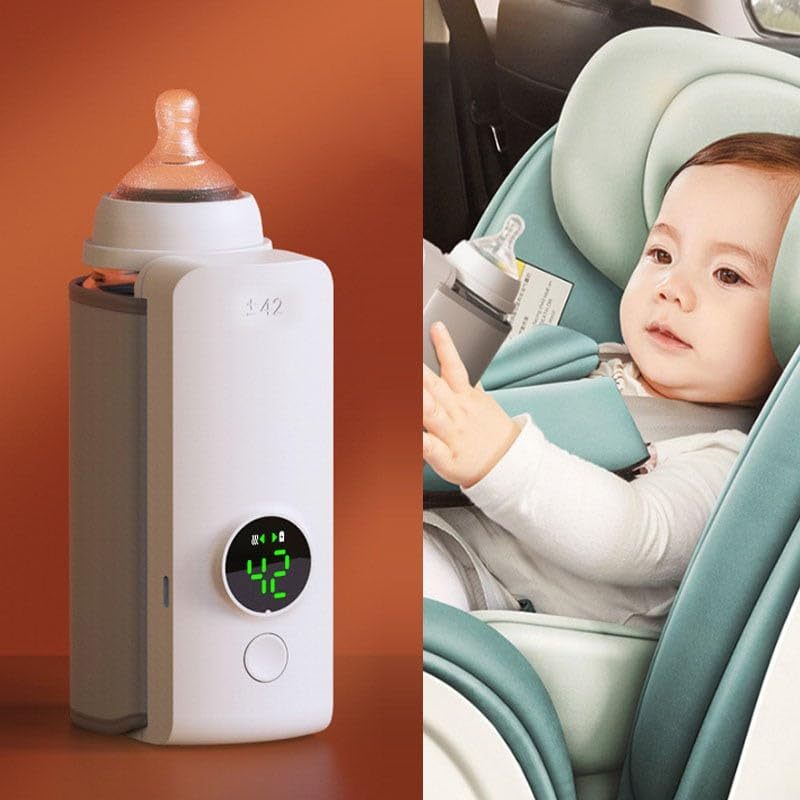 Portable Wireless Baby Bottle Warmer – USB Rechargeable Milk Heating Bag with Constant Temperature Control