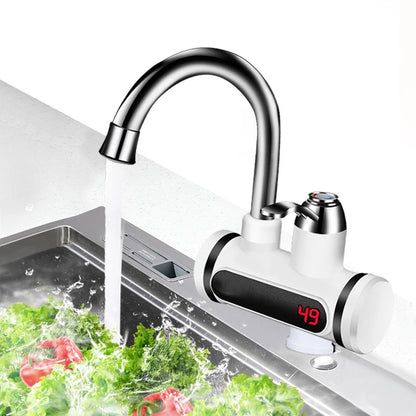 Instant Hot Water at Your Fingertips – Electric Water Heater Faucet with Temperature Display