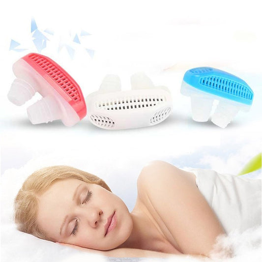 Anti-Snore Device – Comfortable Silicone Nose Clip for Better Sleep | Air Purifier & Snoring Relief