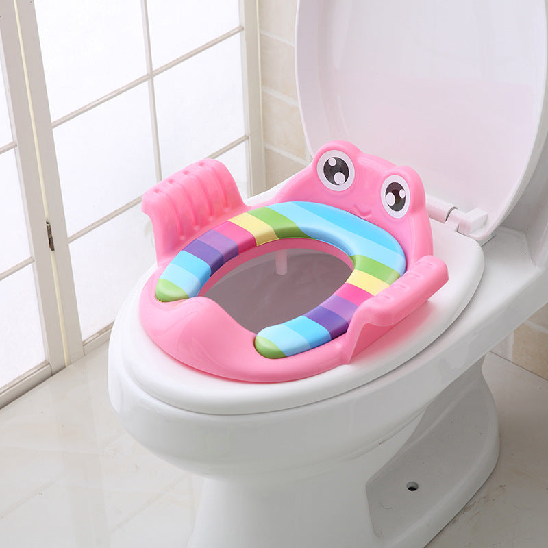 Adjustable Baby Toilet Seat for Children, Non-Slip PP Material, Safe & Comfortable Potty Trainer for 1-6 Years, Pink, Sky Blue, Green