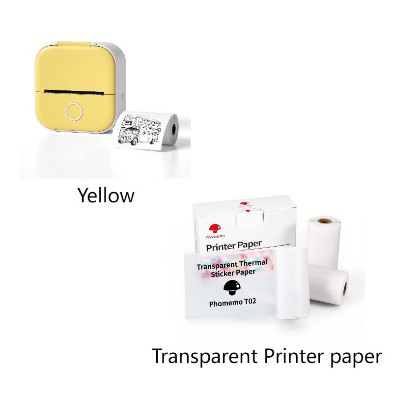 Portable Mini Bluetooth Thermal Printer – Inkless Label & Photo Printer for Home, Students, and Office