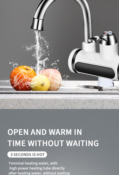 Instant Hot Water at Your Fingertips – Electric Water Heater Faucet with Temperature Display