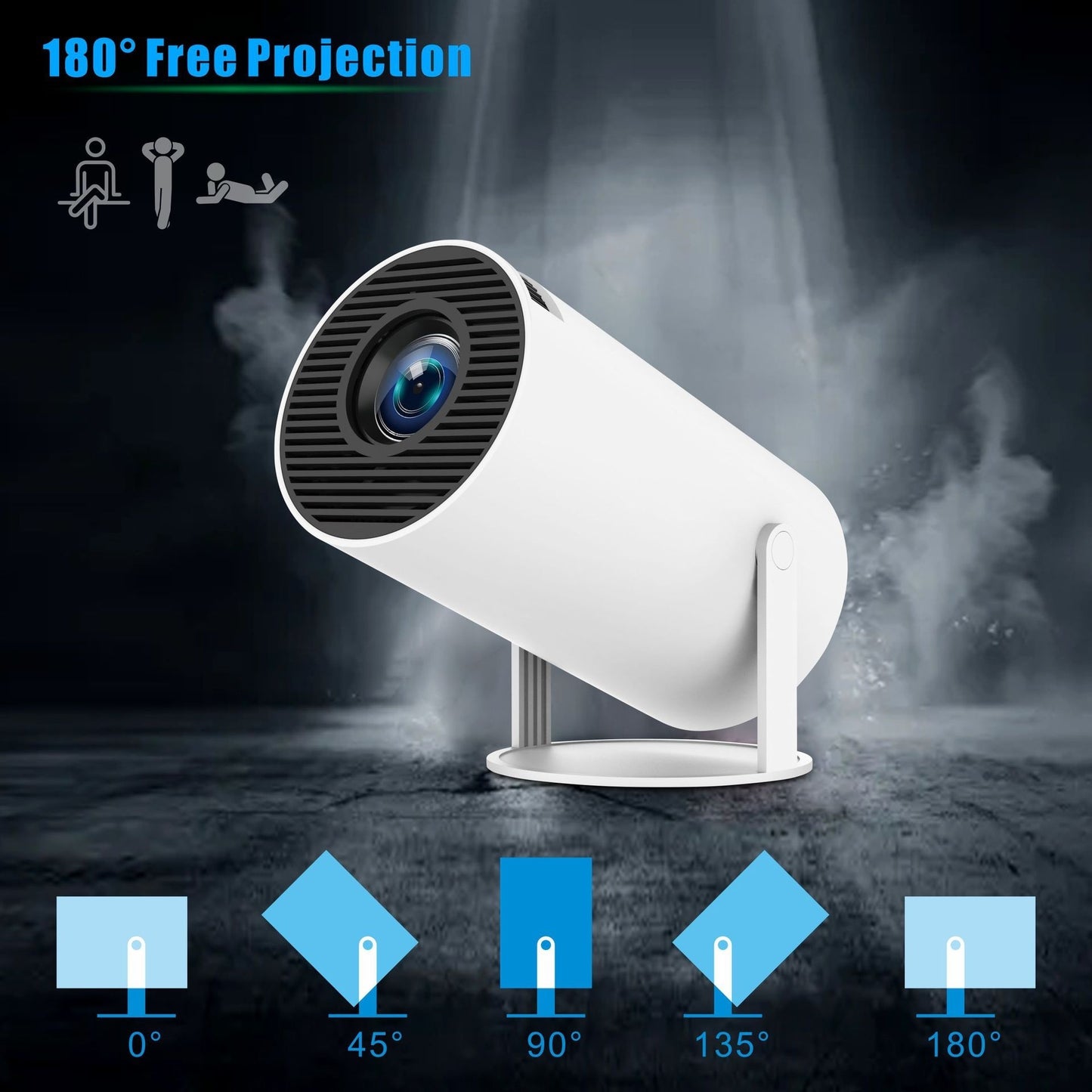 HY300 Pro Mini Projector – Portable Home Theater Projector for Entertainment & Movies