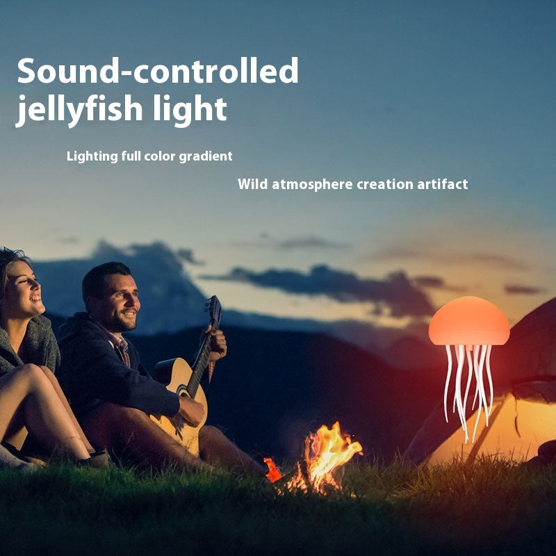 LED Jellyfish Mood Lamp – Portable Jellyfish Night Light with Color-Changing Effects for Bedside, Desk, and Relaxation