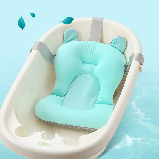 Baby Shower Bed Bath - Safe and Comfortable Infant Floating Bath Support with Three-Way Buckle Seat Belt