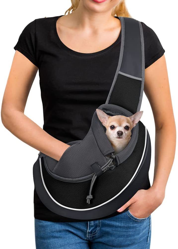 Portable Breathable Pet Carrier Crossbody Bag for Small Dogs & Cats – Adjustable, Comfortable & Secure