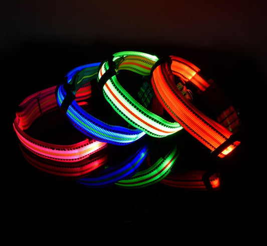 Glow & Go: Waterproof LED Pet Collar for Safe Night Walks