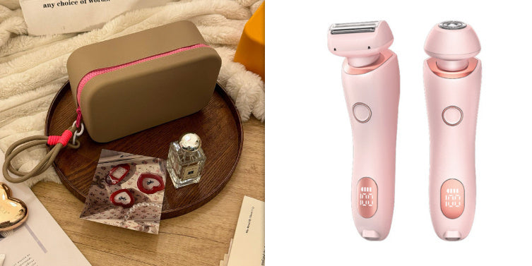 2-In-1 Hair Removal Epilator USB Rechargeable Women’s Razor – Gentle Electric Trimmer for Face, Bikini, Legs & Armpits