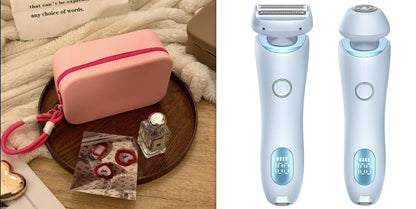 2-In-1 Hair Removal Epilator USB Rechargeable Women’s Razor – Gentle Electric Trimmer for Face, Bikini, Legs & Armpits