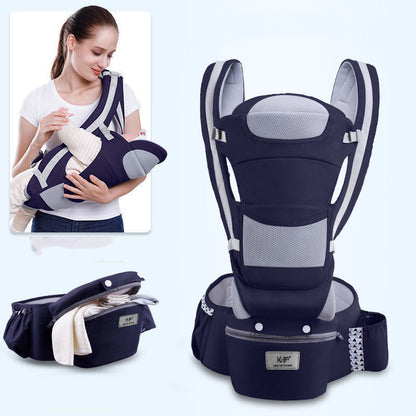 Ergonomic Baby Carrier for Comfort and Support | 3-in-1 Infant Carrier with Hipseat for Front and Back Carrying