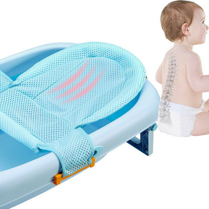 Baby Shower Bed Bath - Safe and Comfortable Infant Floating Bath Support with Three-Way Buckle Seat Belt