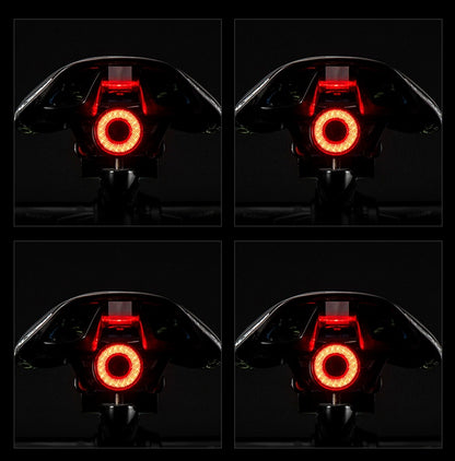 Bicycle Smart Auto Brake Sensing Light - IPx6 Waterproof LED Charging Cycling Taillight