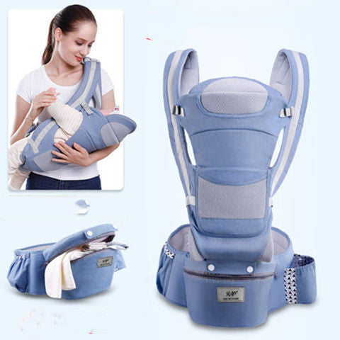 Ergonomic Baby Carrier for Comfort and Support | 3-in-1 Infant Carrier with Hipseat for Front and Back Carrying