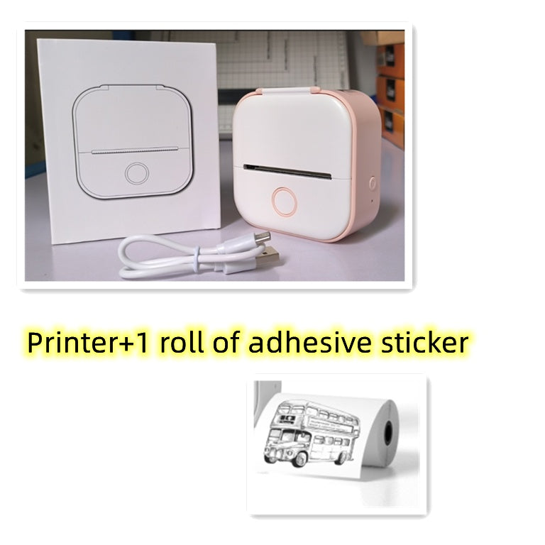 Portable Mini Bluetooth Thermal Printer – Inkless Label & Photo Printer for Home, Students, and Office