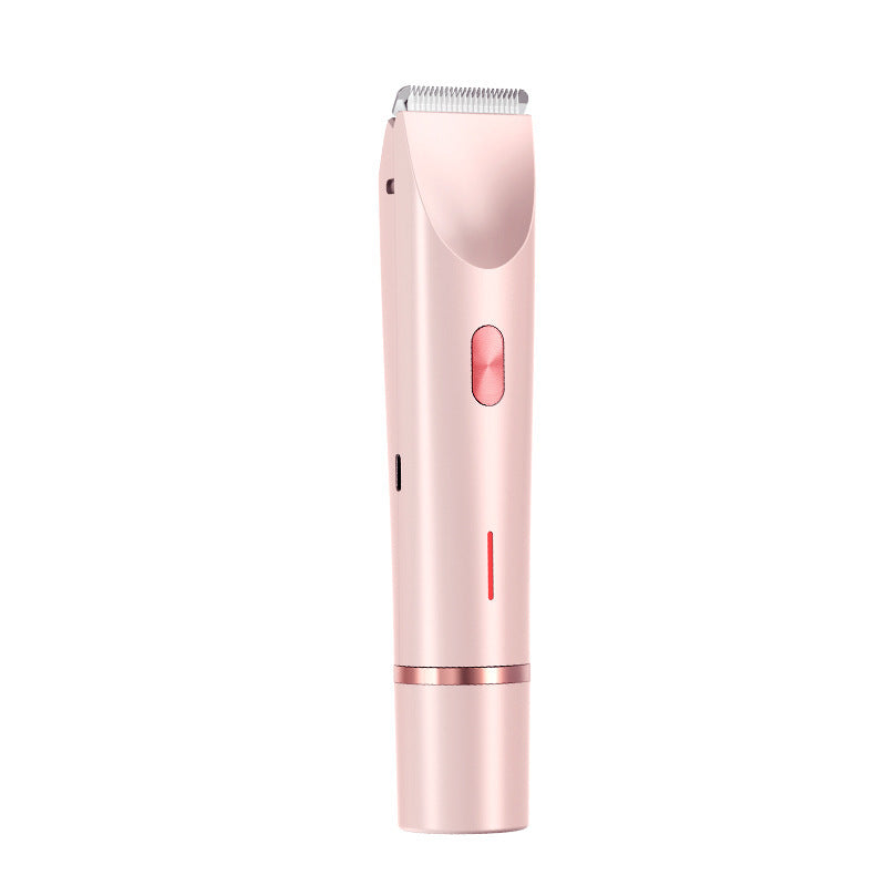 2-in-1 Electric Hair Remover & Trimmer for Women – USB Rechargeable, Waterproof Razor for Body, Bikini, and Sensitive Areas