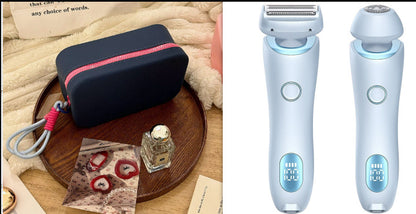 2-In-1 Hair Removal Epilator USB Rechargeable Women’s Razor – Gentle Electric Trimmer for Face, Bikini, Legs & Armpits