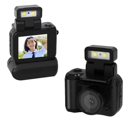 Portable Retro Travel Camera – Compact 1080P Mini Camera for Kids with Loop Recording and 1.44" LCD Screen