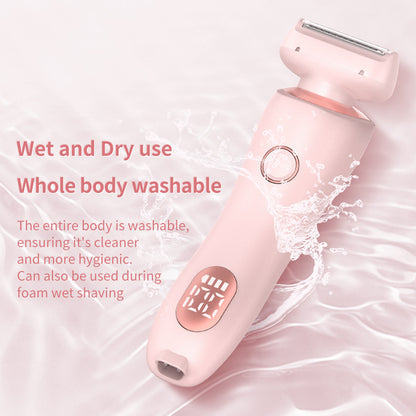 2-In-1 Hair Removal Epilator USB Rechargeable Women’s Razor – Gentle Electric Trimmer for Face, Bikini, Legs & Armpits