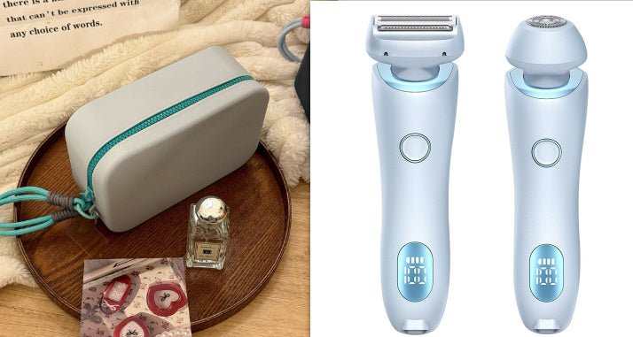 2-In-1 Hair Removal Epilator USB Rechargeable Women’s Razor – Gentle Electric Trimmer for Face, Bikini, Legs & Armpits