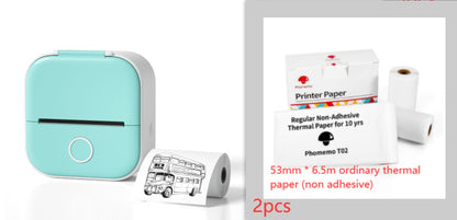 Portable Mini Bluetooth Thermal Printer – Inkless Label & Photo Printer for Home, Students, and Office