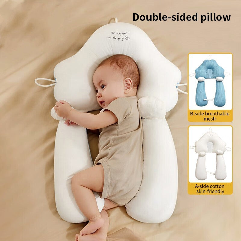 Baby Head Shaping Pillow – Infant Support Pillow for Newborns & Toddlers | Ergonomic Design for Flat Head Prevention