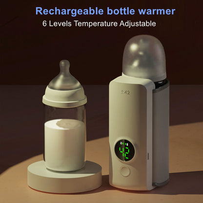 Portable Wireless Baby Bottle Warmer – USB Rechargeable Milk Heating Bag with Constant Temperature Control