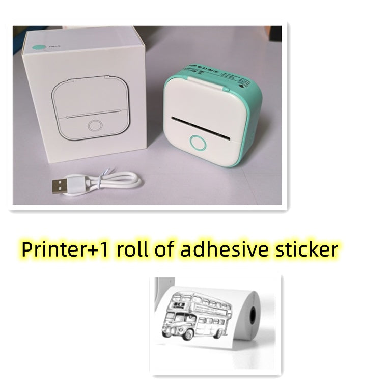 Portable Mini Bluetooth Thermal Printer – Inkless Label & Photo Printer for Home, Students, and Office