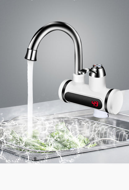 Instant Hot Water at Your Fingertips – Electric Water Heater Faucet with Temperature Display