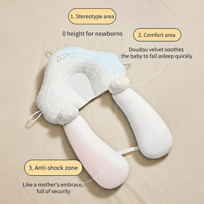 Baby Head Shaping Pillow – Infant Support Pillow for Newborns & Toddlers | Ergonomic Design for Flat Head Prevention