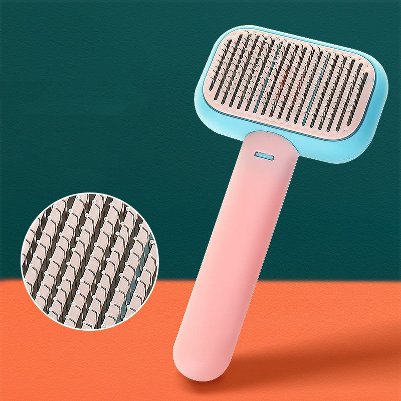 Pet Grooming Made Easy – Gentle De-shedding & Massage Brush for Cats & Dogs