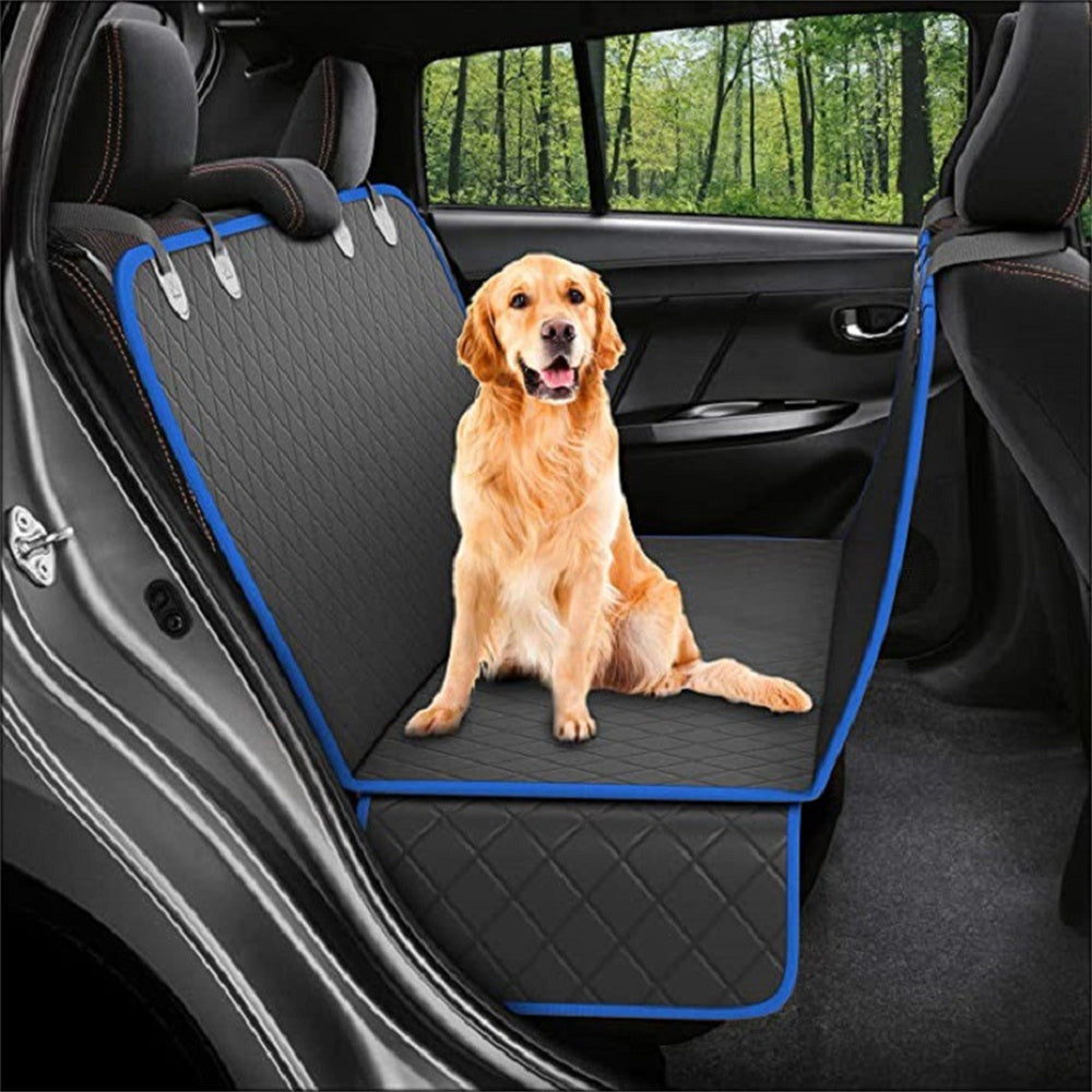 Dog Car Seat Cover with Mesh Window – Waterproof, Non-Slip Hammock for Pet Travel Protection